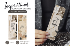 Motivational Bookmark Designs Aesthetic beige collage Product Image 1