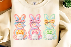 Yarn Crochet Easter Bunny PNG, Faux yarn Bunny PNG, Bunny Product Image 2