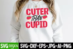 Cuter Than Cupid SVG Cut File,Valentine's Day SVG Cut File Product Image 3