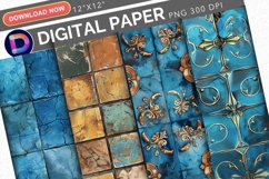 Raised Tile Digital Paper Product Image 1