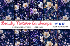 Beauty Nature Landscape Blossoming Trees JPG Product Image 1
