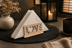 Love Napkin Holder Laser Cut SVG Product Image 1