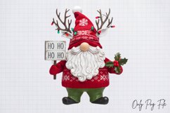 Cute Christmas Gnome Sublimation PNG Product Image 1