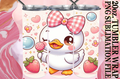 BRIGHT ESCAPES 20oz TUMBLER WRAP, Cute Goose Product Image 1