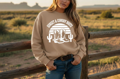 Sunset Ranch Vibes Svg, Western Cowgirl Svg, Ranch Life Svg Product Image 6