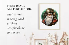 Steampunk Santa clipart, steampunk Christmas png Product Image 2
