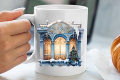 Christmas Window Sublimation Clipart, Christmas Window Product Image 5