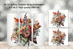 Autumn Flowers Tumbler Sublimation Bundle Product Image 6