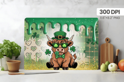 Funny Highland Cow Cutting Board PNG Sublimation Design Product Image 1