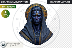 Fantasy Ruler Clipart PNG, Fantasy King &amp; Queen Portrait Product Image 1