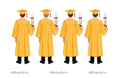 Graduate Boy Clipart, Class of 2025 PNG Product Image 5