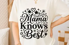 Mama Knows Best Svg, Mom life Svg, Funny Boss Mom Svg. Product Image 6