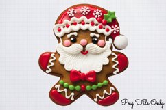 Cute Christmas Gingerbread Clipart PNG Product Image 1