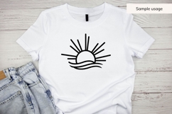 Hand Drawn Sun And Waves SVG Product Image 5