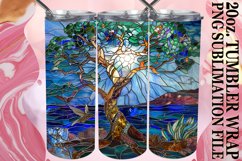 Mesmerizing Stained Glass Landscape Wrap Product Image 1