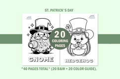 St Patrick's Day Coloring Pages for Kids Product Image 5