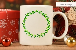 Green Christmas Wreath SVG Product Image 5