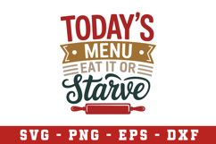 Today Menu Svg |Kitchen SVG Cut files | Cricut Product Image 1