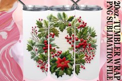 Elegant 3D Embroidered Xmas Tumbler Product Image 1