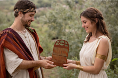 Antique Danish weaving loom digital file fiber art table dem Product Image 5