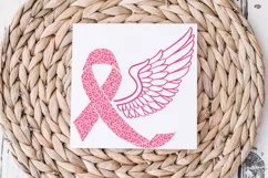 Angel wings svg, Ribbon svg, Cancer svg, Product Image 4