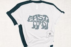 East Coast Word Art in the Shape of a Bear SVG Cut File Product Image 1