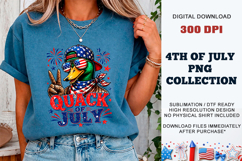 Quack of July Duck PNG | Sublimation DTF Product Image 3