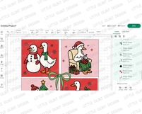 Merry Christmas Goose Svg Png | Winter Svg | Goose Christmas Product Image 3