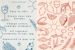 Coastal Bites - Mediterranean Food Clipart Bundle Product Image 5