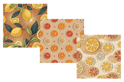Solar-Preserved Lemons Digital Paper, Seamless Pattern Product Image 5