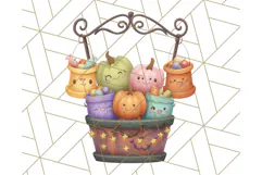 Halloween Candy Shop Clipart PNG, Trick or Treat Clip Art Product Image 5