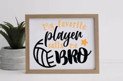 Volleyball brother svg, SVG files for cricut, laser cut file Product Image 4