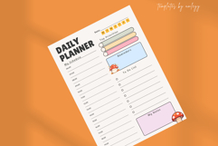 Cute Daily Planner Template Printable Aesthetic PDF Canva Product Image 5