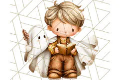 Halloween Fairy Clipart PNG, Spooky Cute Character Art Product Image 5