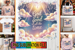 Cozy TSHIRT Sublimation Art PNG, Christian Product Image 1