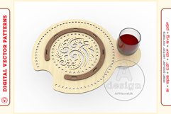 Wine Serving Tray - laser cutting file - Glowforge ready SVG Product Image 9