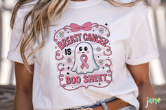 Pink Ghost Breast Cancer Awareness Png Product Image 2