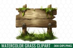 Watercolor Grass Clipart Product Image 1