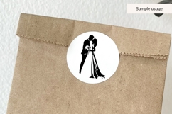 Bride And Groom Kissing SVG Product Image 5