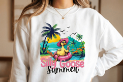 Silly Goose Summer PNG sublimation |Beach &amp; Summer PNG T-Shi Product Image 1
