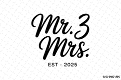 Mr. &amp; Mrs. SVG | SVG Cut files | Cricut Product Image 1
