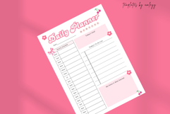 Coquette Cute Daily Planner Template - Aesthetic Pink Product Image 5