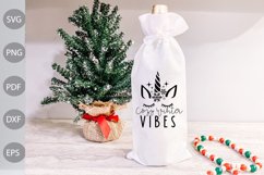 Cozy Winter Vibes SVG Cut Files/ Christmas Quote SVG Design Product Image 3