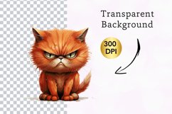 Sarcastic Dark Orange Grumpy Cat, Grumpy Cat sublimation Product Image 2