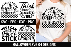 Halloween SVG Design - vibing with my demons Product Image 1