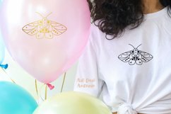 Boho butterfly svg, Celestial moth svg files for cricut Product Image 4