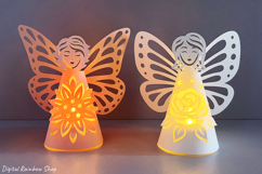 Fairy lantern Bundle, paper angel butterfly lantern template Product Image 4