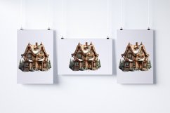 Christmas Gingerbread House Clipart SVG PNG Bundle Product Image 4