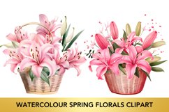 Watercolour Spring Florals Clipart Product Image 1