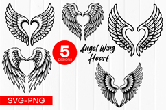 Floral Heart Wreath Clipart SVG PNG Product Image 1